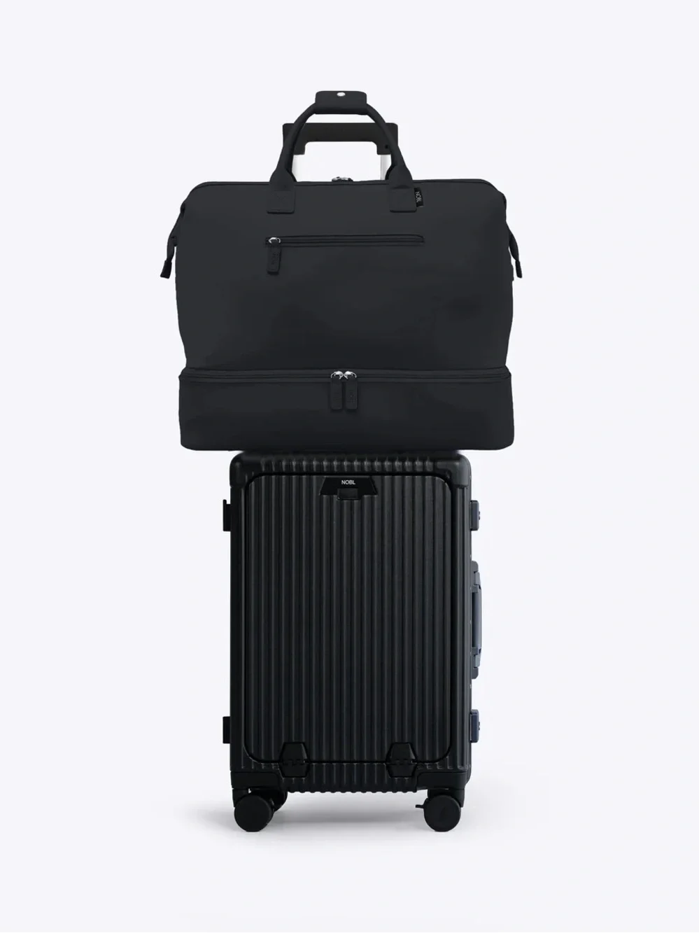 NWT -Nobl Black Travel weekender & 23’ carry on w/ luggage cover